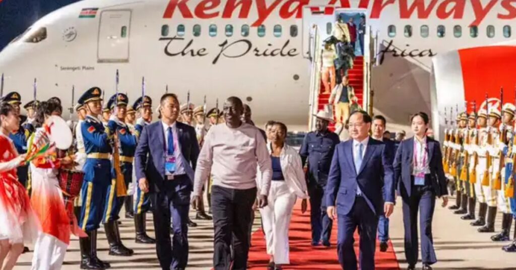 William Ruto Shocks Kenyans by Bringing Raila Along on China Trip, Shows Off Casual Style