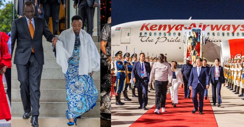 Social Media Ablaze as Ruto Forgets Romantic Gesture in China