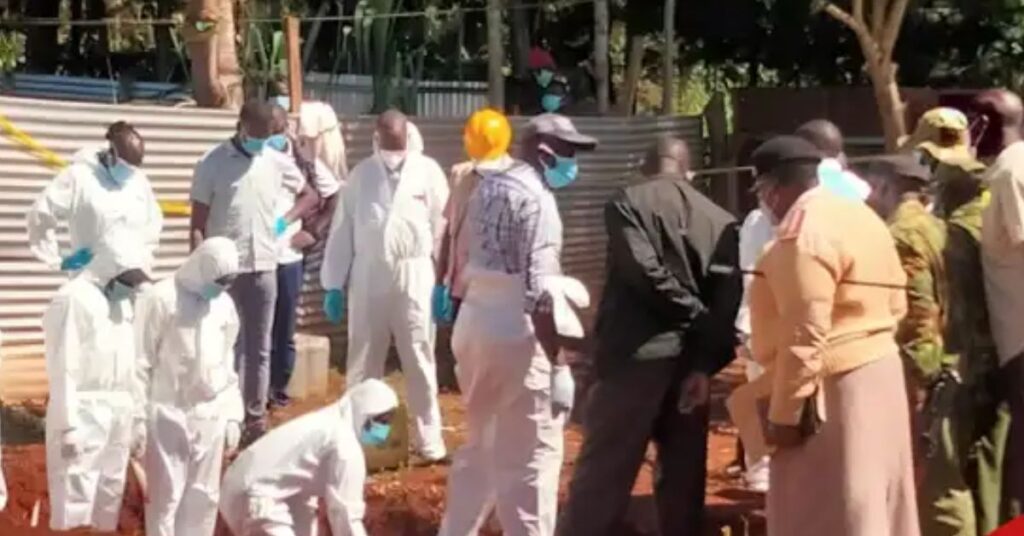 Another Serial Killer? Homicide Detectives Retrieve Body from Shallow Grave in Trans Nzoia